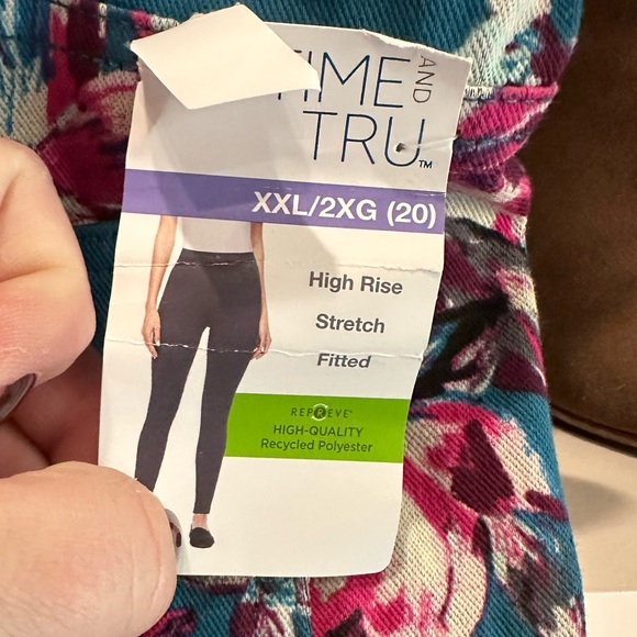 Time and Tru Women's High Rise Jeggings Sz XXL - Picture 7 of 8